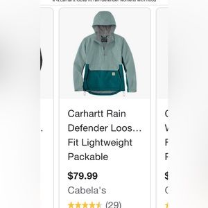 Carhartt Rain Defender Jacket. Originally $80